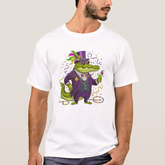 Funny Mardi Gras Carnival Spirit Tシャツ (正面)