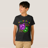 Funny Mardi Gras Mask Louisiana New Orleans Carniv Tシャツ (正面フル)