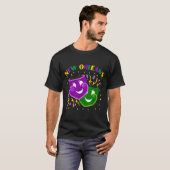 Funny Mardi Gras Mask Louisiana New Orleans Carniv Tシャツ (正面フル)