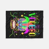 Funny Mardi Gras Shirt New Orleans Shirts Mardi Gr フリースブランケット (正面(横))