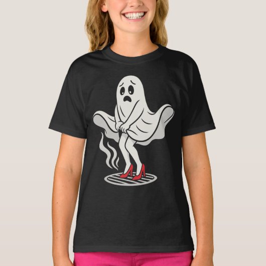 Funny Marilyn Monboo Ghost Halloween Parody Shirt Tシャツ (正面)