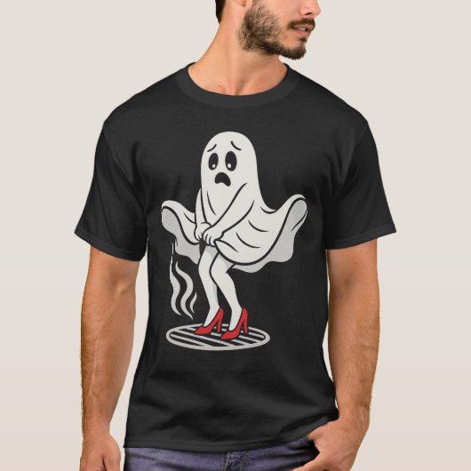 Funny Marilyn Monboo Ghost Halloween Parody Shirt Tシャツ (正面)