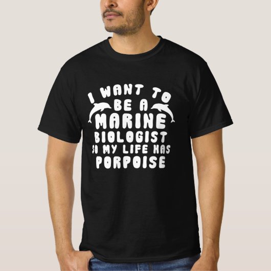 Funny Marine Biologist Porpoise Cute Future Marine Tシャツ (正面)