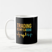 Funny Market For Trader Dad, Trading Quotes Stocks コーヒーマグカップ (左)
