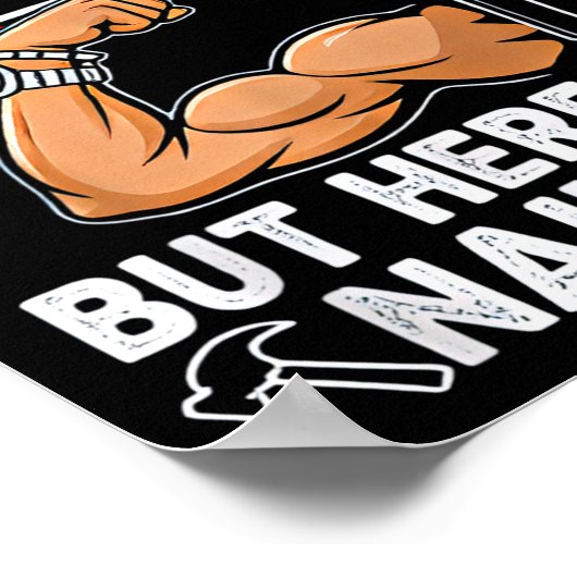 Funny Married Dad Husband Arm Candy Quote Humor  ポスター (角)