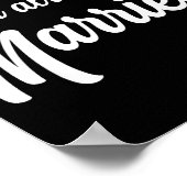 Funny Married Saying No Advice Needed Husband Wife ポスター (角)