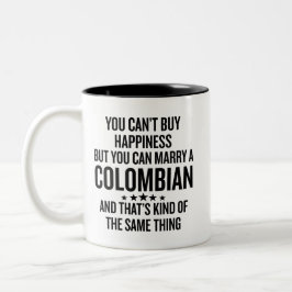Funny Marry A Colombian ツートーンマグカップ