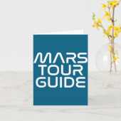 Funny Mars Birthday Gift Mens Womens Joke Quote Da カード (黄色い花)