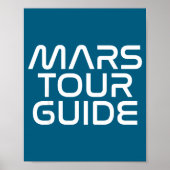 Funny Mars Birthday Gift Mens Womens Joke Quote Da ポスター (正面)