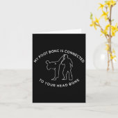 Funny Martial Arts Taekwondo Karate Tkd Kickboxing カード (黄色い花)