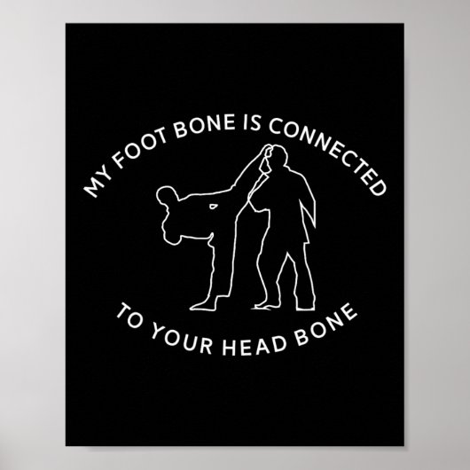 Funny Martial Arts Taekwondo Karate Tkd Kickboxing ポスター (正面)