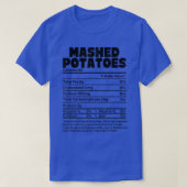Funny Mashed Potatoes Nutrition Facts Family Thank Tシャツ (デザイン正面)