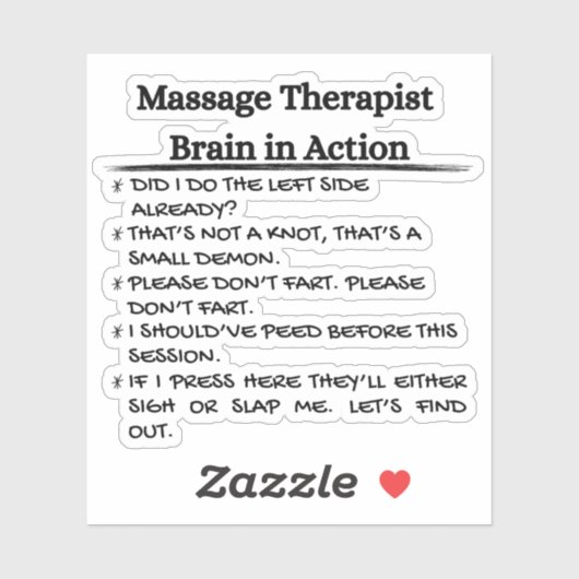 Funny Massage Therapist    シール (シート)