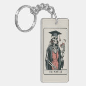 Funny Master Graduation Gift Skeleton Graduate  キーホルダー (正面左)