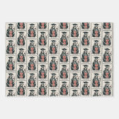 Funny Master Graduation Gift Skeleton Graduate ラッピングペーパーシート (正面)