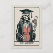 Funny Master Graduation Gift Skeleton Graduate  招待状 (正面)