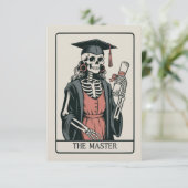 Funny Master Graduation Gift Skeleton Graduate  招待状 (スタンド正面)