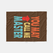 Funny Masters Degree Designs For Men Women MBA フリースブランケット (正面(横))