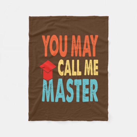 Funny Masters Degree Designs For Men Women MBA フリースブランケット (正面)