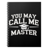 Funny Masters Degree MBA Education Graduation ノートブック (正面)