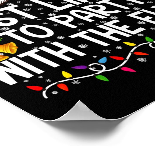 Funny Matching Christmas Most Likely To Party  ポスター (角)