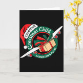 Funny Matching Christmas Operation Christmas Child カード (黄色い花)