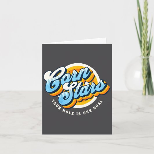 Funny Matching Cornhole Uniforms Corn Stars Cornst カード (正面)