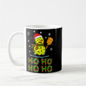 Funny Matching Family Santa Ho Ho Ho Ckleball Chri コーヒーマグカップ (左)
