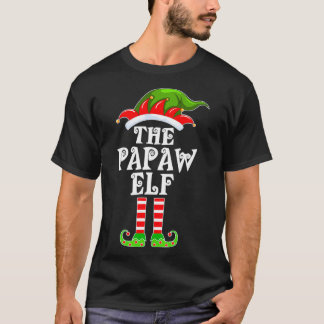 Funny Matching Family The Papaw Elf Christmas Cost Tシャツ