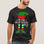 Funny Matching Group The Roller Skating Elf Christ Tシャツ (正面)