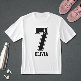 Funny Matching Number 7 Couple Running Custom Name Tシャツ