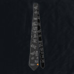 Funny Math Collection Tie -Dark All Over Print ネクタイ<br><div class="desc">Funny Math Tie - in Blackboard black</div>