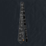 Funny Math Collection Tie -Dark All Over Print ネクタイ<br><div class="desc">Funny Math Tie - in Blackboard black</div>
