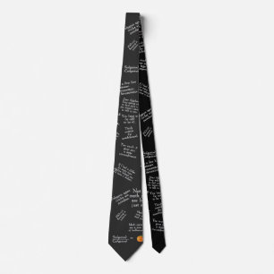Funny Math Collection Tie -Dark All Over Print ネクタイ