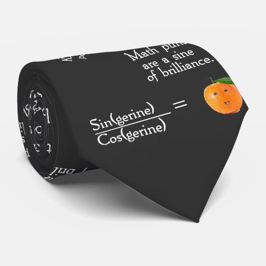 Funny Math Collection Tie -Dark All Over Print ネクタイ (ロール)