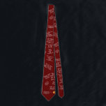 Funny Math Collection Tie - Red All Over Print ネクタイ<br><div class="desc">Funny Math Tie - in Blackboard black</div>