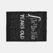 Funny Math Geek 50 Years Old 50th Birthday Integra フリースブランケット (正面(横))