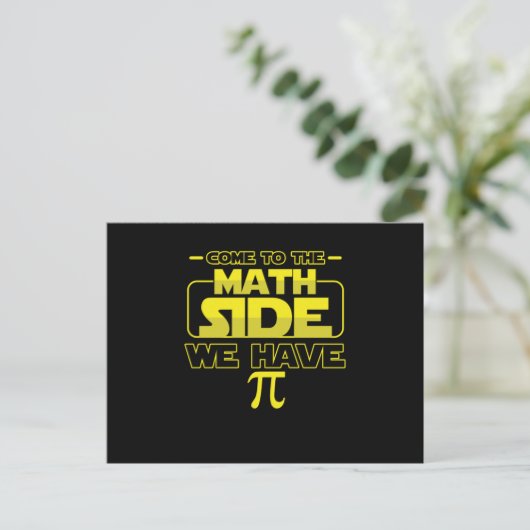Funny Math Geek Mathematician Mathlete Come To The ポストカード (スタンド正面)