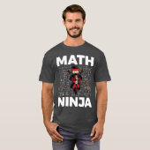 Funny Math Ninja For Mathematics Teacher Student M Tシャツ (正面フル)