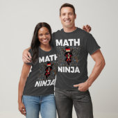 Funny Math Ninja For Mathematics Teacher Student M Tシャツ (ユニセックス)
