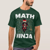 Funny Math Ninja For Mathematicseacher Student fri Tシャツ (正面)