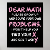 Funny Math Quote ポスター (正面)