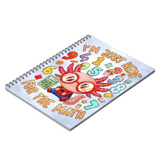 Funny Math Quote Notebook for Kids ノートブック (左側)