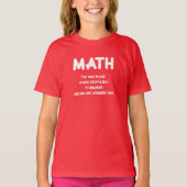 Funny Math science school nerd Tシャツ (正面)