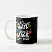 Funny Math Teacher Algebra Lover Back To School コーヒーマグカップ (左)