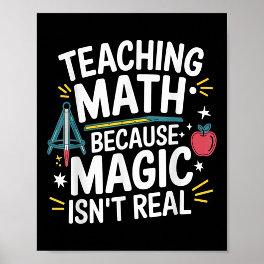 Funny Math Teacher Algebra Lover Back To School  ポスター (正面)