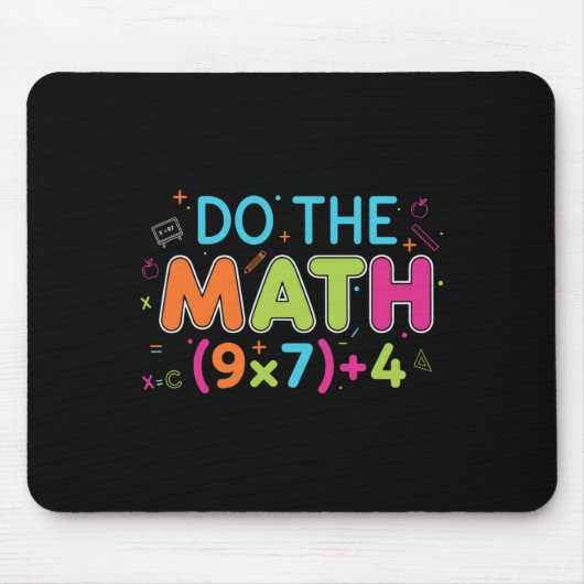 Funny Math Teacher Do The Math 67 Meme Six Seven S マウスパッド (正面)