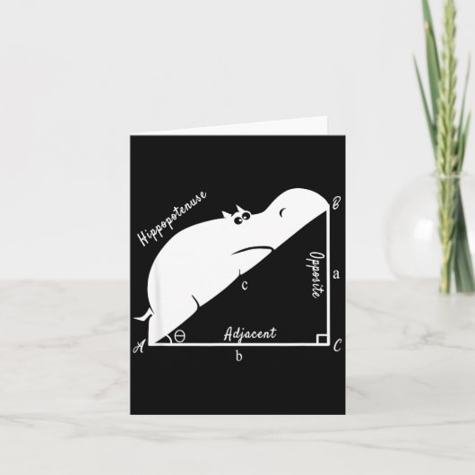 Funny Math Teacher,funny Hiptenuse,geometry Teache カード (正面)