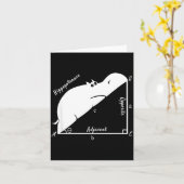 Funny Math Teacher,funny Hiptenuse,geometry Teache カード (黄色い花)