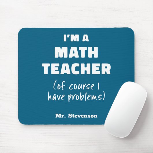 Funny Math Teacher Humor Pun Quote D  マウスパッド (マウス)